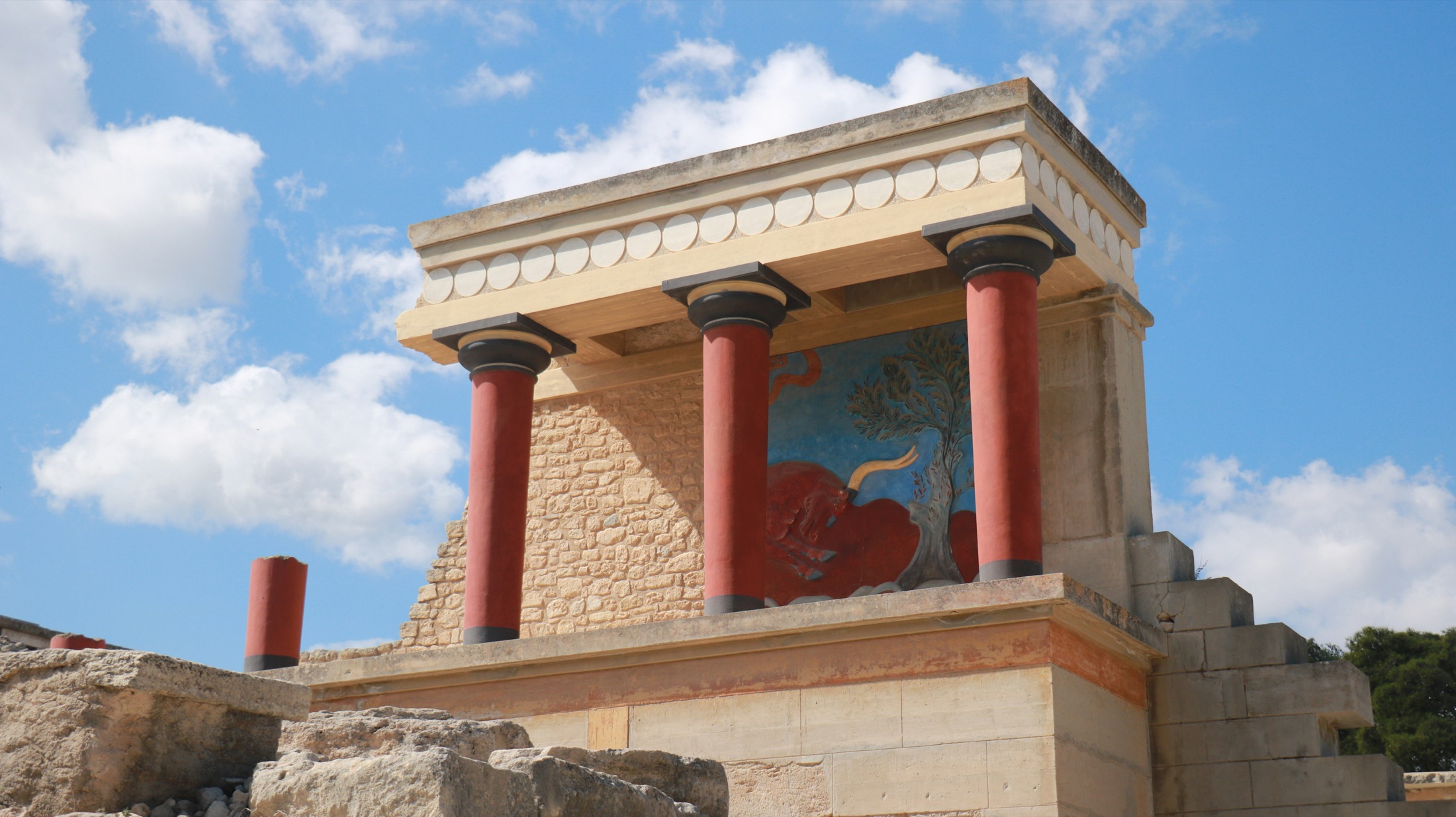 The archaeological site of Knossos near Heraklion